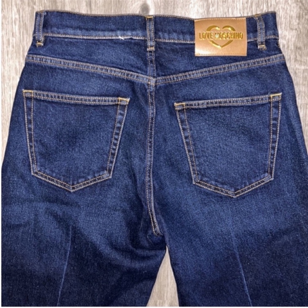 ❤️🔥FIRM PRICE❤️🔥 Authentic Love Moschino Straight Leg blue jeans - Picture 11 of 12